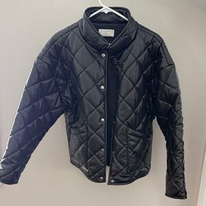 Z Supply Black Quilted Puffer Jacket